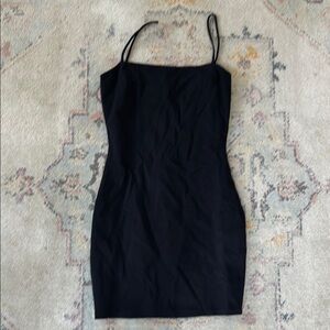 Lulu's Elegant Black Mini Dress
